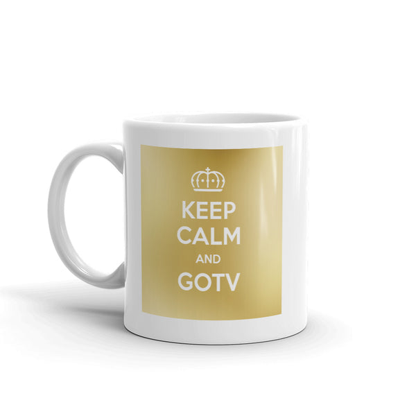 Keep Calm & GOTV Square Mug