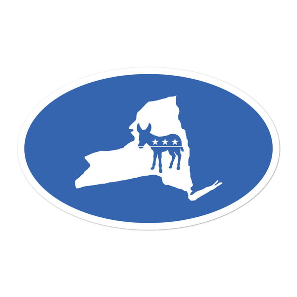 NY Democratic Sticker